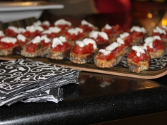 Appitizers at a holiday party